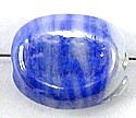 glaskr 12x15mm blauw/wit gestreept 20stuks
