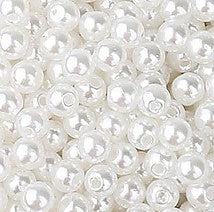 Parels 3 mm rond wit 100 st