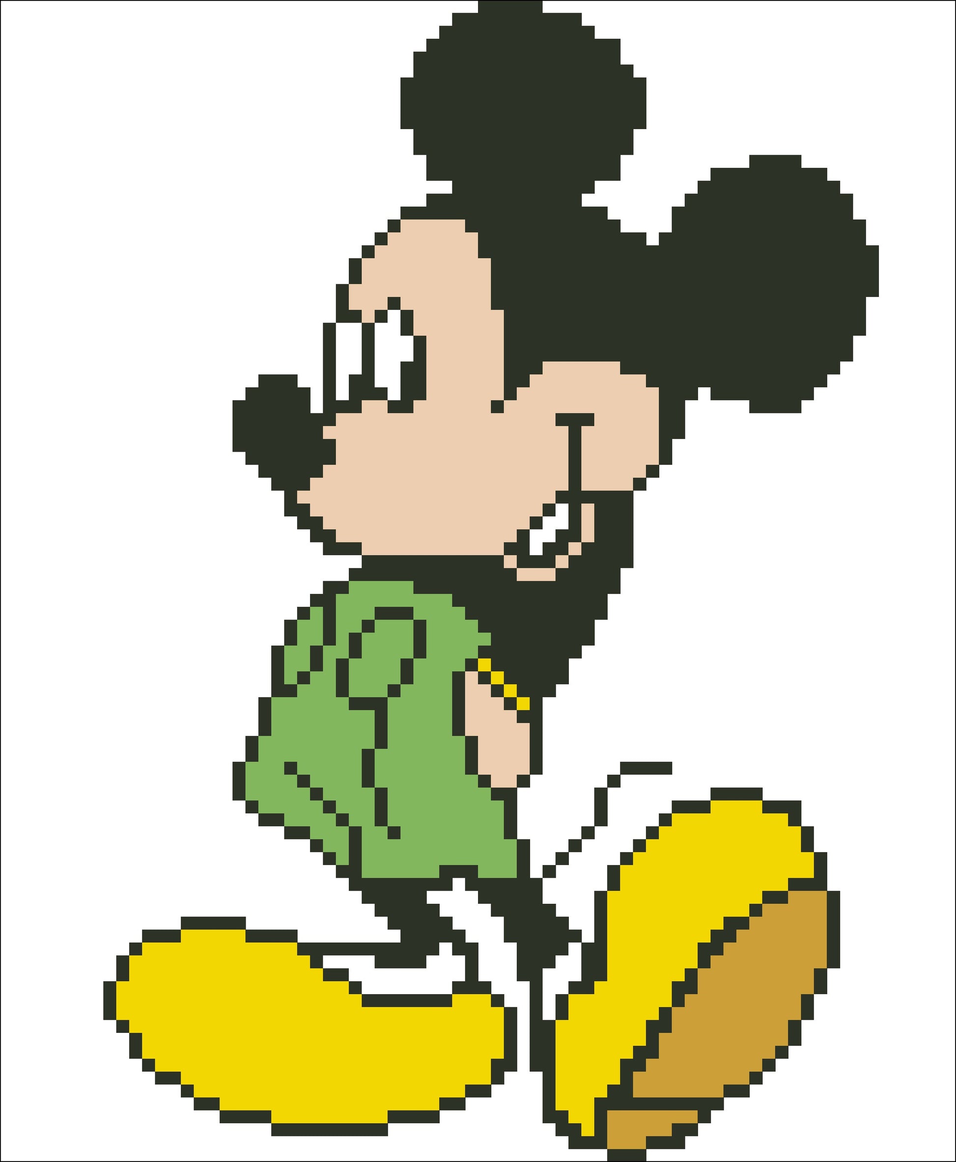 Borduurpakket mickey 2 20x13cm