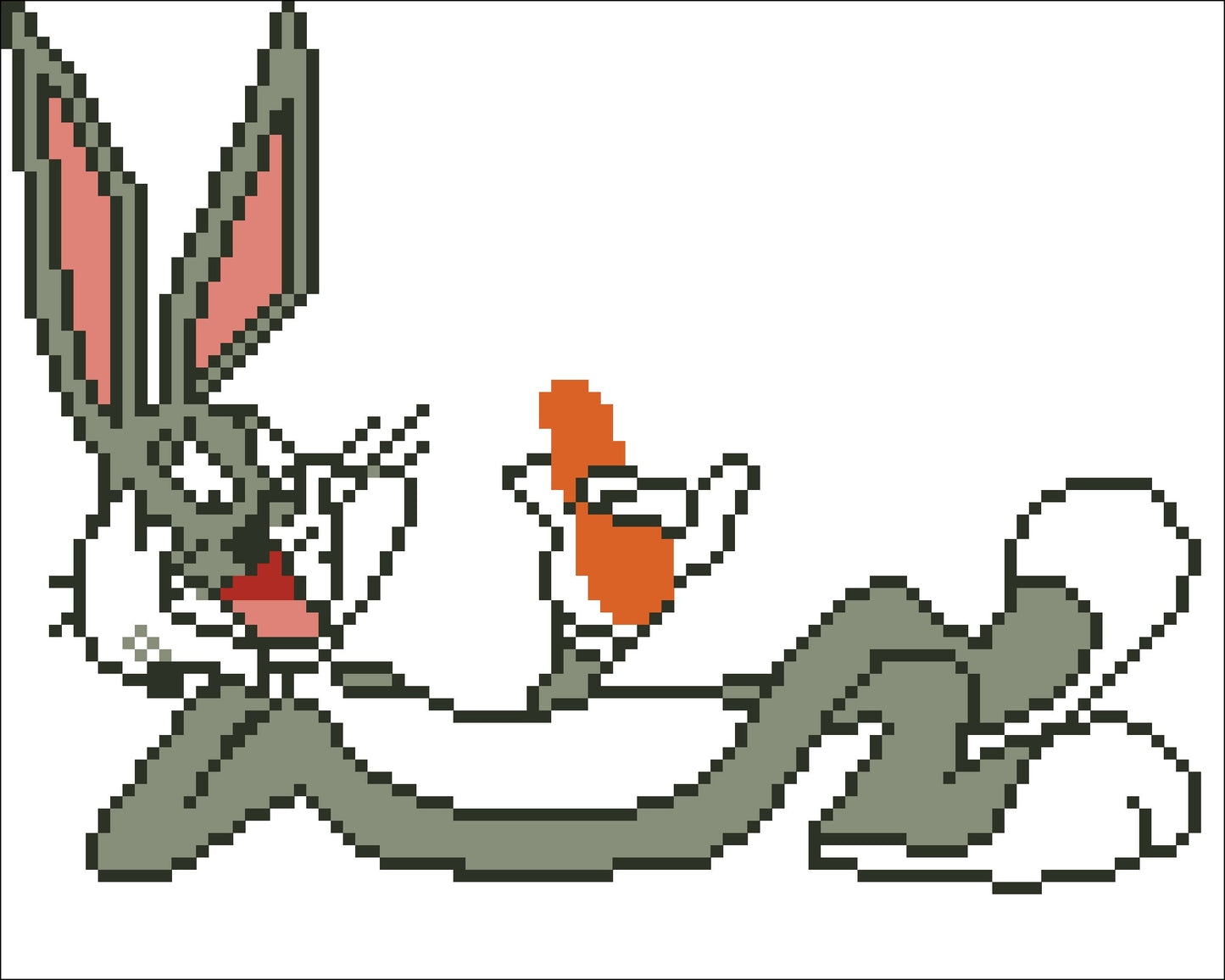 Borduurpakket Bugs Bunny 16x22cm