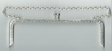 Tasbeugel 20cm recht verzilverd bew.met ketting