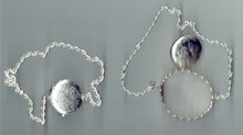 Schaarbeugel 2.5/6CM verzilverd met ketting