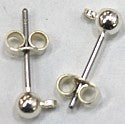 Oorsteker 16mm 925 zilver + hangoog p.p.