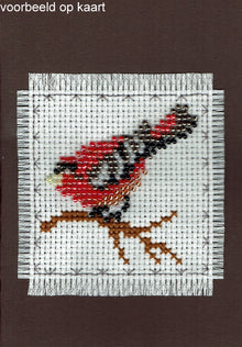 Borduurpakket vogeltje 7x7cm