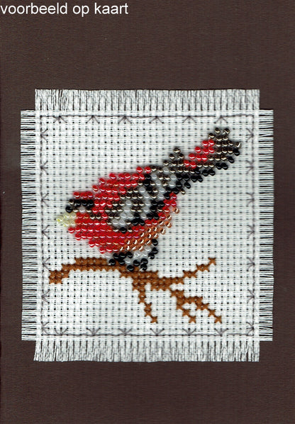 Borduurpakket vogeltje 7x7cm
