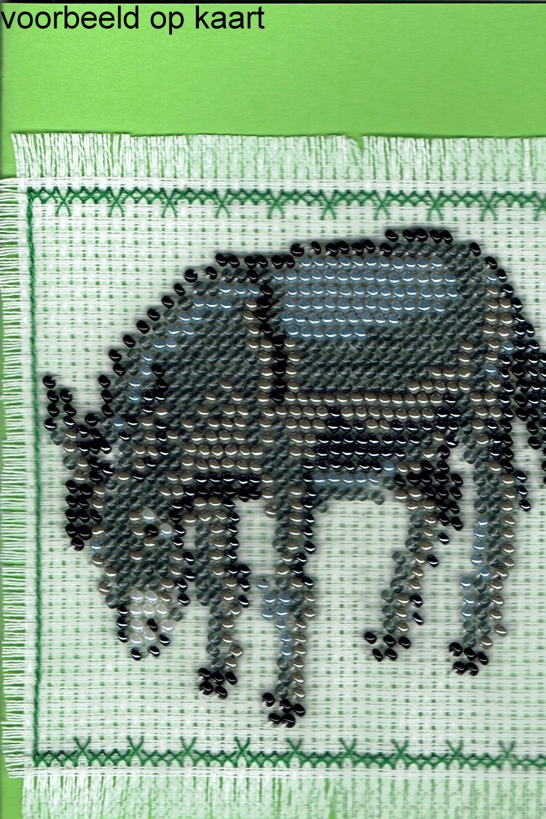 Borduurpakket Ezel 9x10cm