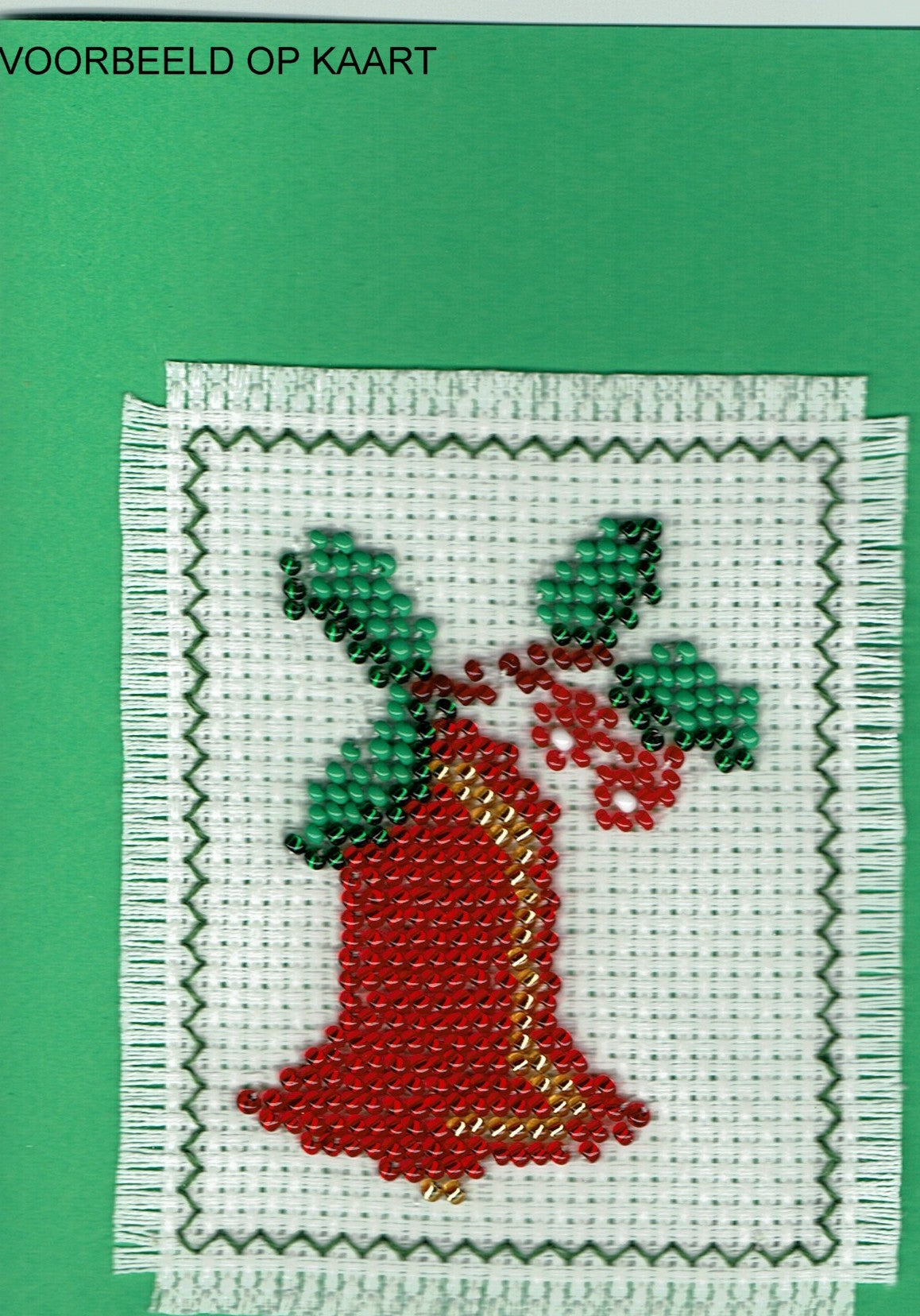 Borduurpakket Kerstklok 6x8cm