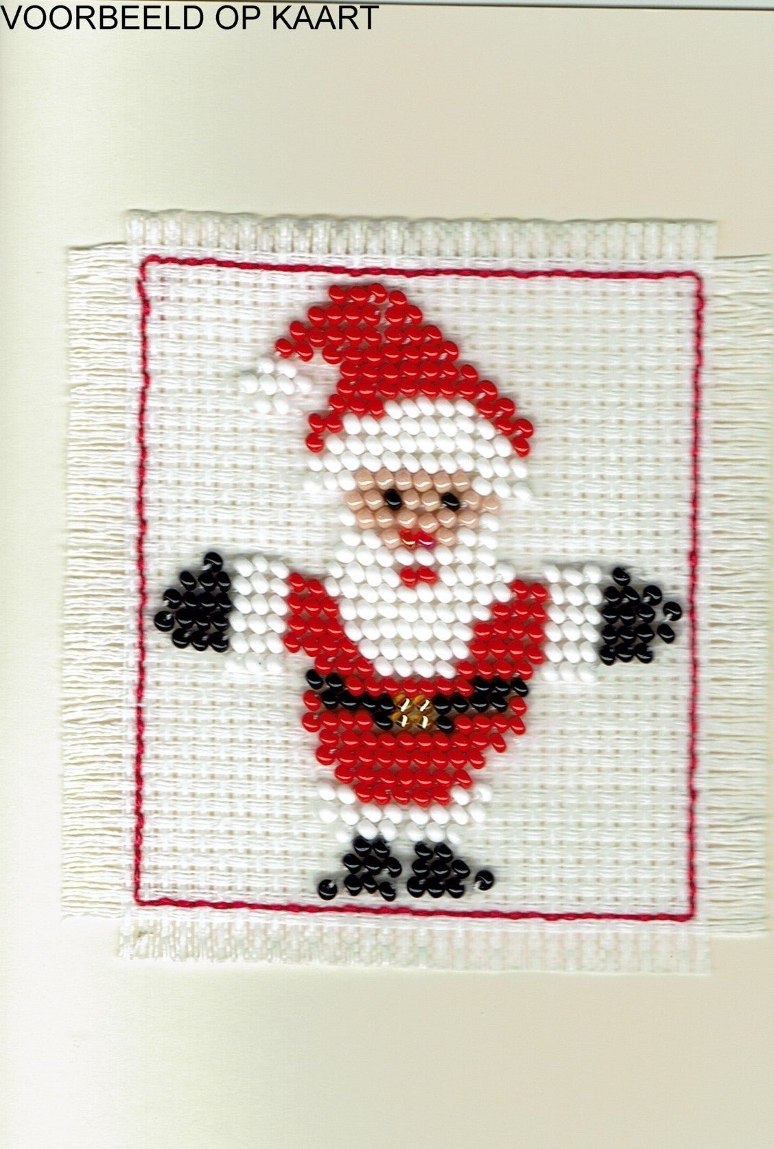 Borduurpakket Kerstman zx8cm
