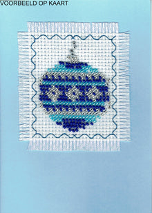 Borduurpakket Kerstbal 5x9cm