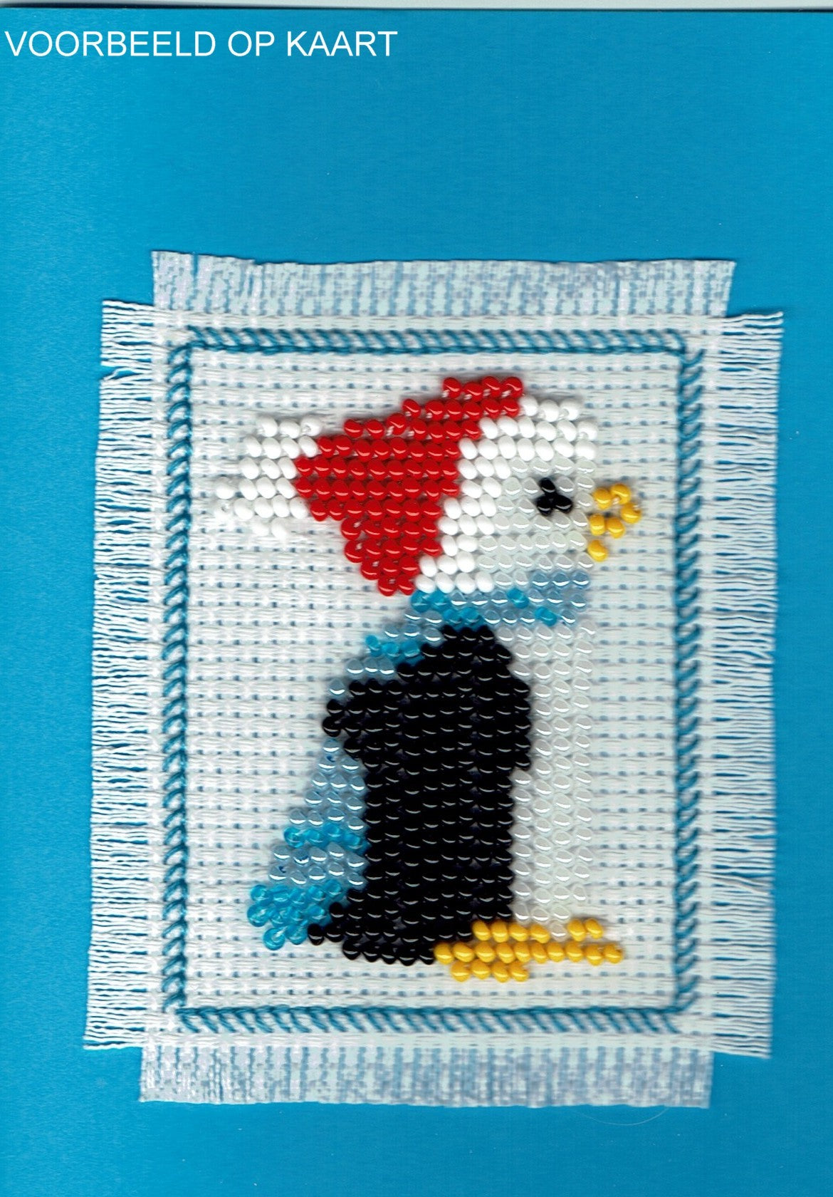Borduurpakket Pinquin 5x8cm
