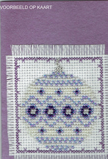Borduurpakket Kerstgans 9x9cm
