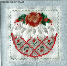 Borduurpakket Kerstbal 9x10cm