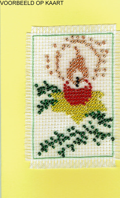 Borduurpakket kaars 6x9cm
