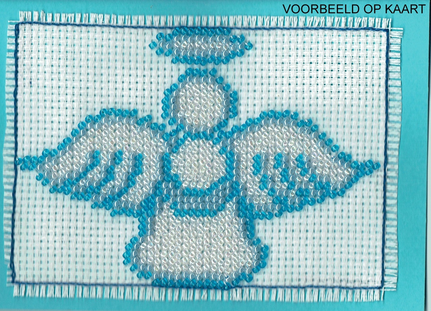 Borduurpakket Kerstengel 9x12cm