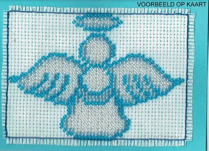 Borduurpakket Kerstengel 9x12cm