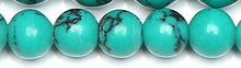 Edelsteen 8mm green turqoise cs. 38cm.
