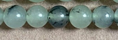 Edelsteen 8mm green Prehniet ca. 38cm.