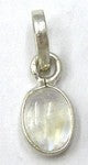 Hanger 11mm zilver met opaalagaat