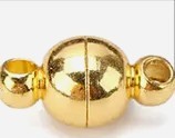 Magneetsluiting bol 10mm goudkl.