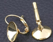 Oorhanger voor 12mm rivoli gkl. pp