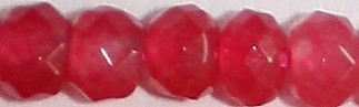 Facetkr disc 3x4,5 rose rood ca 110st