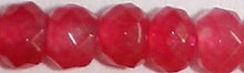 Facetkr disc 3x4,5 rose rood ca 110st