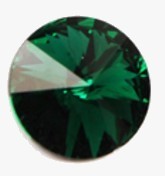 Rivoli 12mm chrystal emerald p.st.