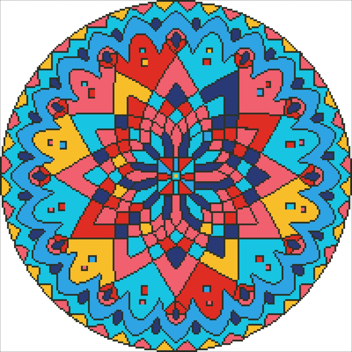 Mandala  44x44cm
