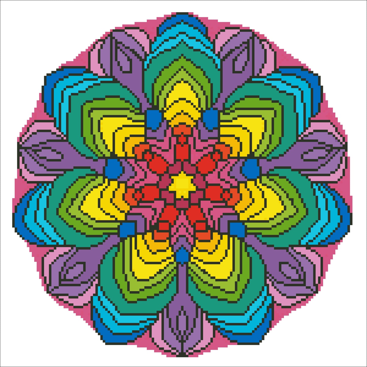 Mandala 33x33cm