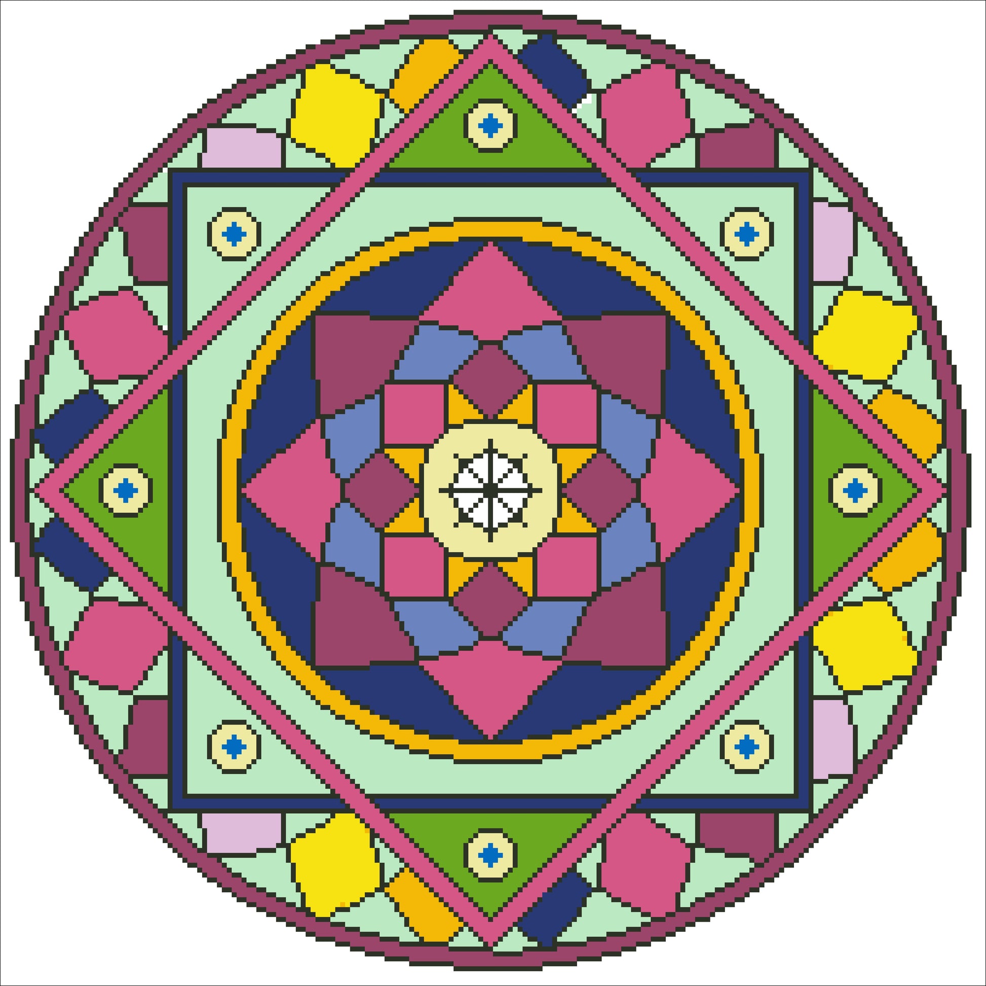 Mandala  44x44cm