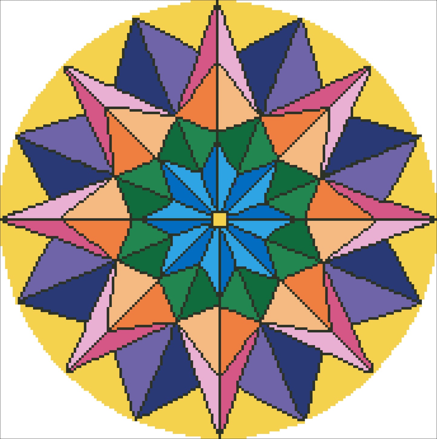 Mandala 38x38cm