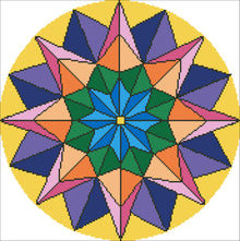 Mandala 38x38cm