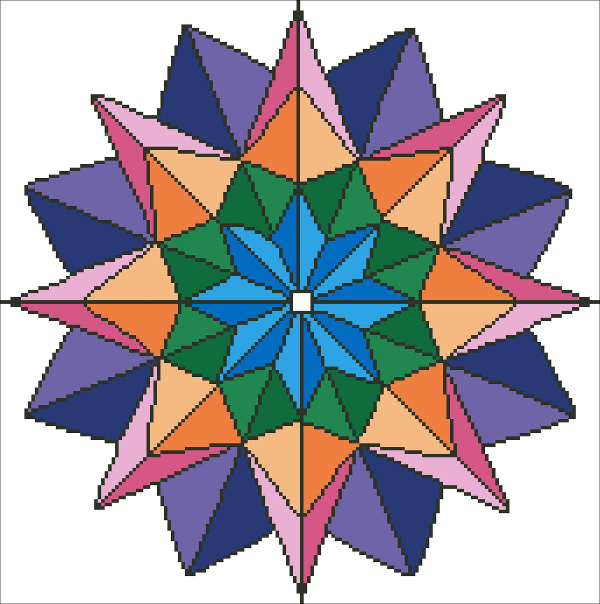 Mandala 38x38cm