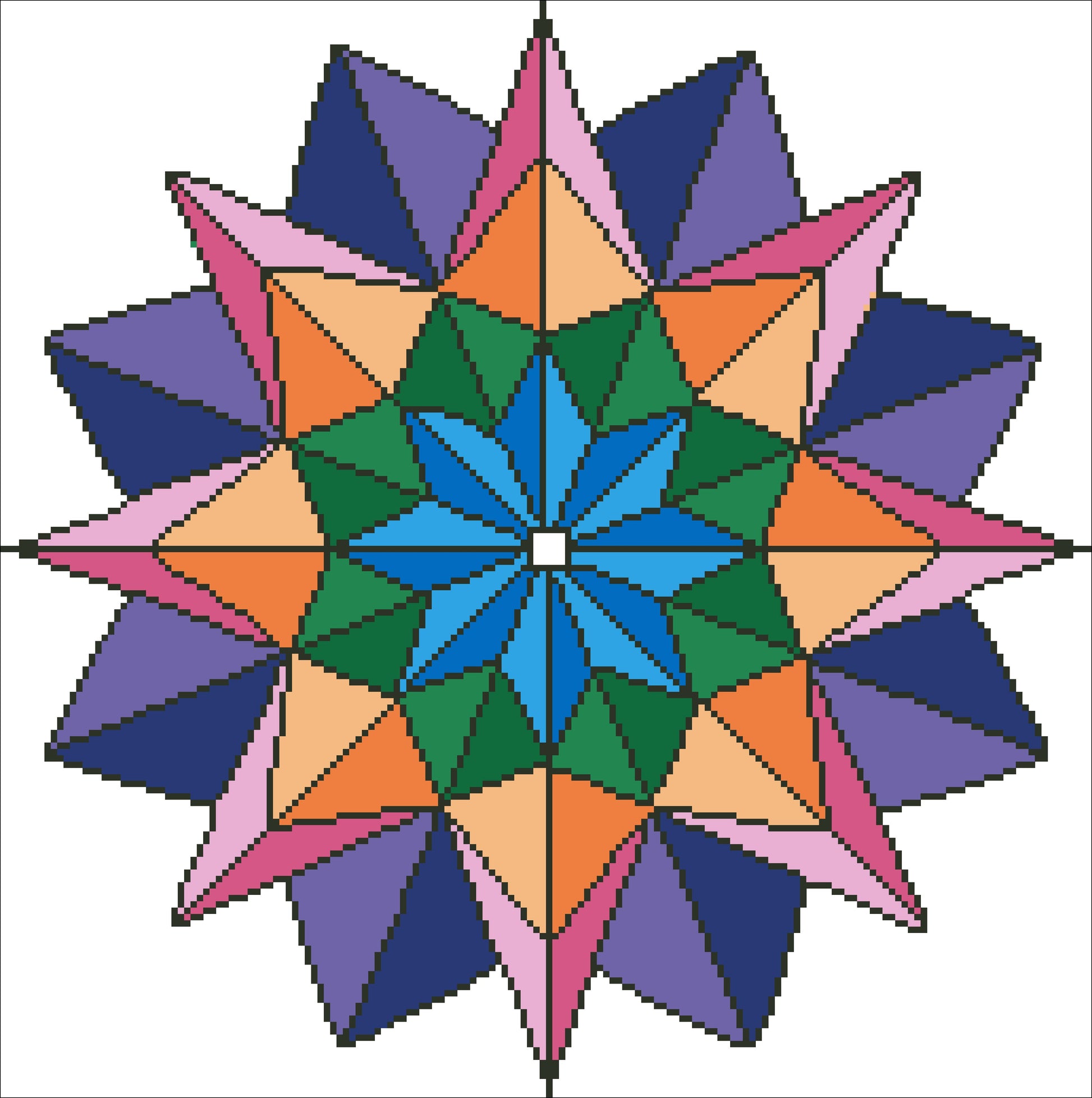 Mandala 38x38cm