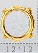 Opnaaikastje voor 12mm rivoli steen zkl. p.st.