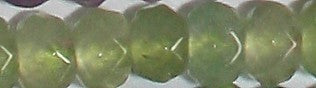 Facetkr disc 3x4,5 licht groene jade ca 110st