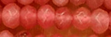 Facetkr disc 3x4,5 rose jade ca 110st