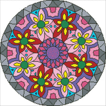 Borduurpakket kralen Mandala 42x42cm