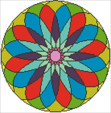 Borduurpakket kralen Mandala 31x31cm