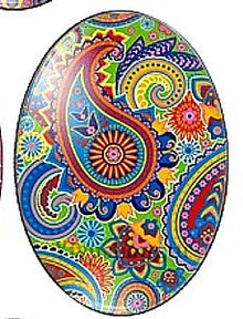 Cabochon 30x40mm orientale figuren