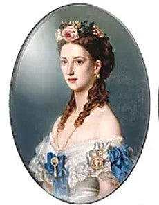 Cabochon 30x40mm oude dames protretten