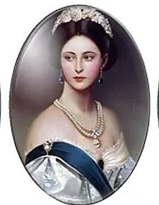 Cabochon 30x40mm oude dames protretten