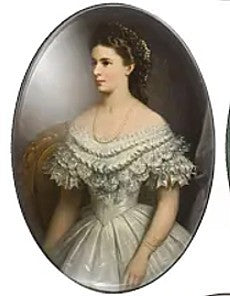 Cabochon 30x40mm oude dames protretten