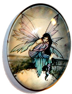 Cabochon 30x40mm Feeën  figuren