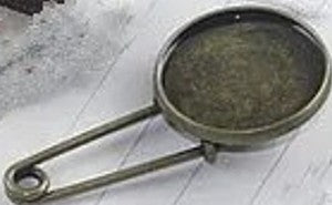 Kiltspeld 50mm oudgoudkl. voor 20mm cabochon