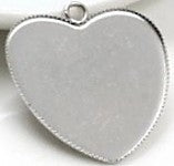 Cabochon basis hartvorm 25mm