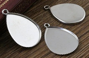 Hanger voor 24mm peeervormige cabochon