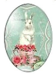 Cabochon 18x25mm rabbit