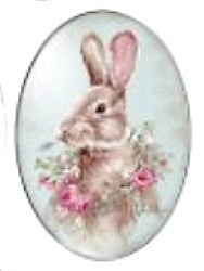 Cabochon 18x25mm rabbit