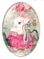 Cabochon 18x25mm rabbit